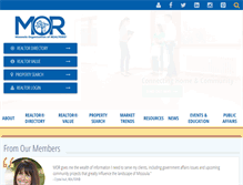 Tablet Screenshot of missoularealestate.com